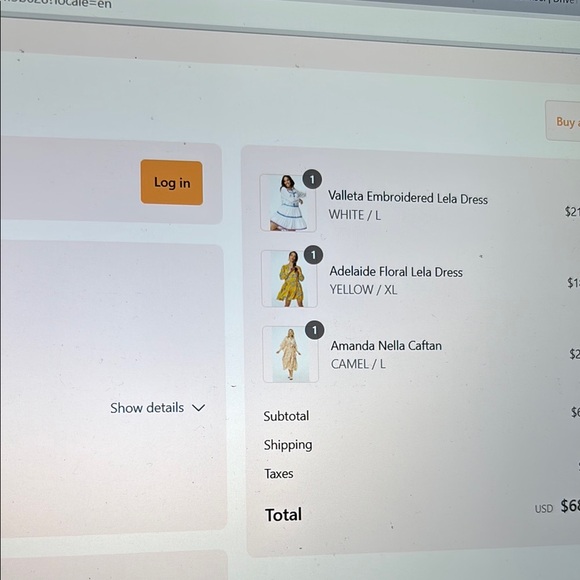 Roller Rabbit Amanda Nella Caftan - Picture 7 of 8